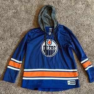 Edmonton Oilers jersey style hoodie
